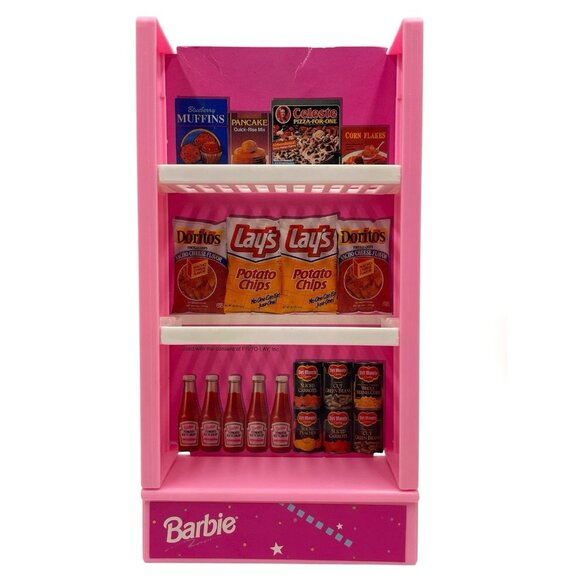 Vintage 1991 Mattel Barbie Grocery Store Set #7296 – Mini Food Accessories - Picture 2 of 12